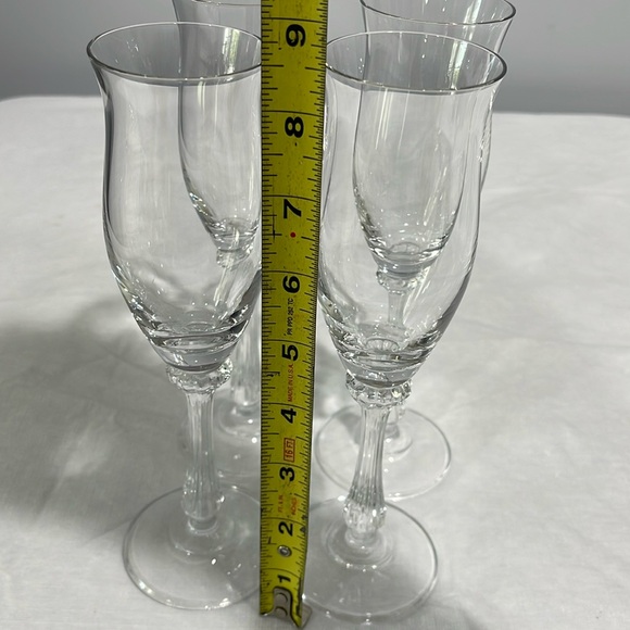 Mikasa Ardmore Fluted Champagne Glasses Vintage Elegant Crystal set of 4 - Picture 12 of 13